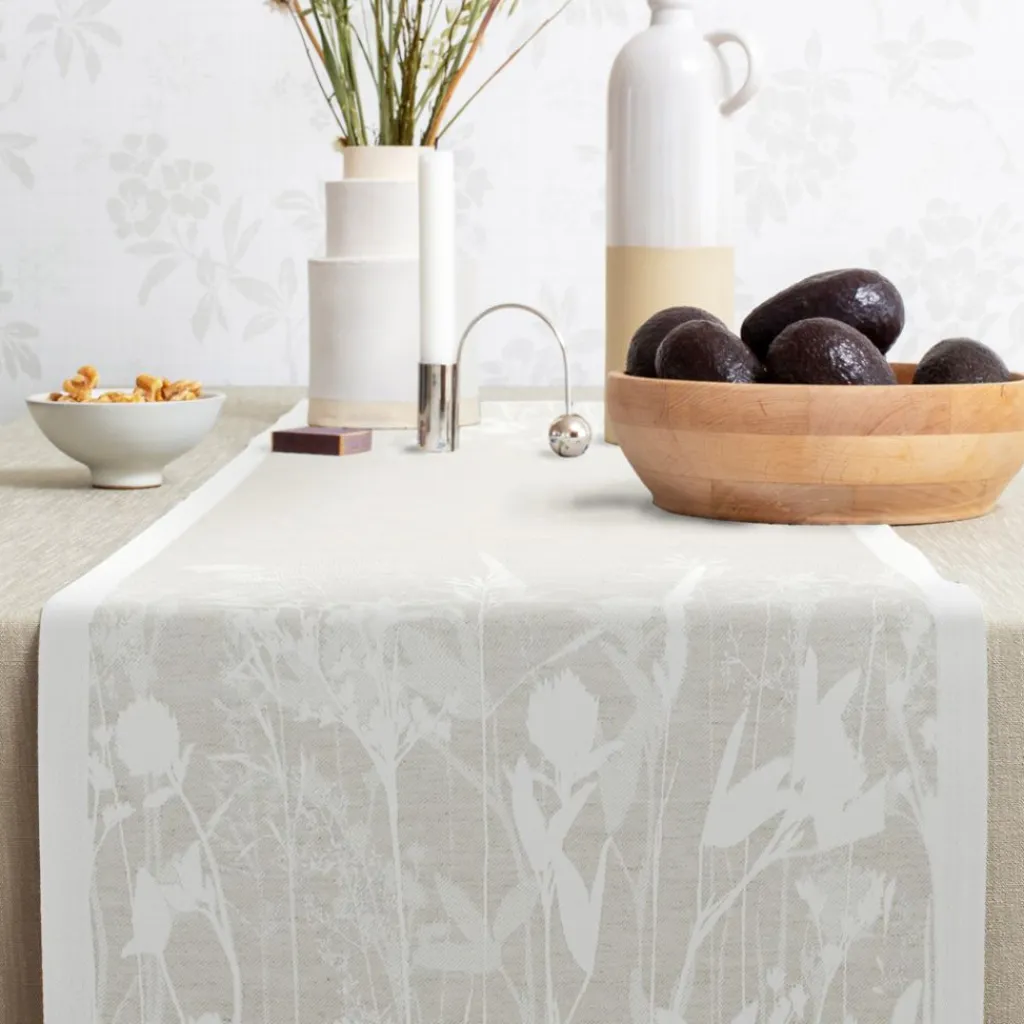 Ekelund Bordslöpare|Ekelund Löpare|Airy beige löpare 35X120 - s Linneväveri