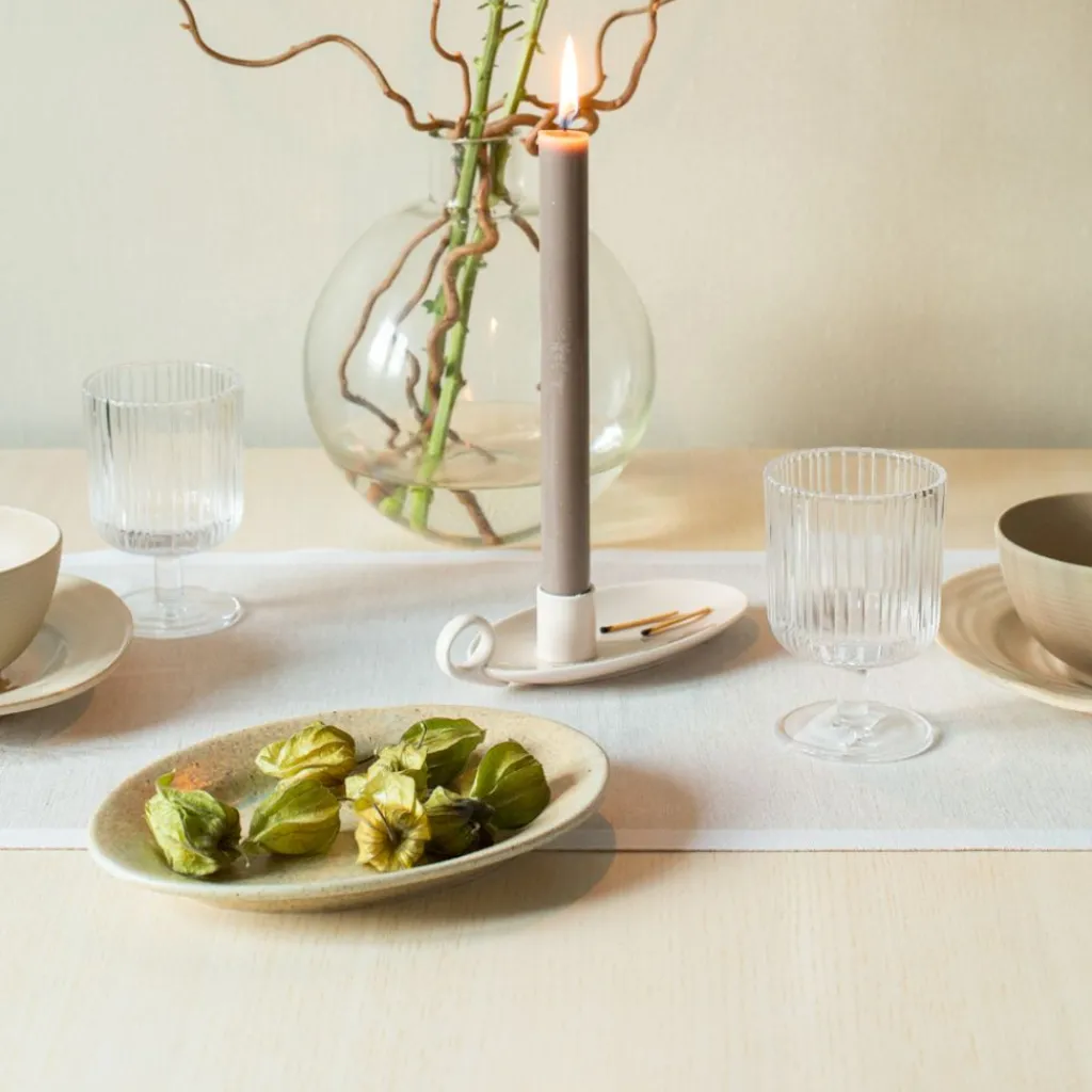 Ekelund Bordslöpare|Ekelund Löpare|Airy beige löpare 35X120 - s Linneväveri