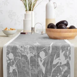 Ekelund Bordslöpare|Ekelund Löpare|Airy grå löpare 35X120 - s Linneväveri