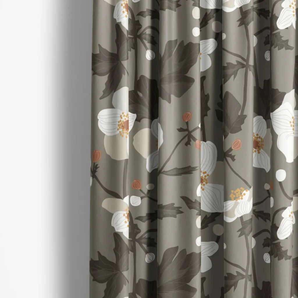 Arvidssons textil Gardintyger Mönstrade|Arvidssons Textil|Anemon grön tyg