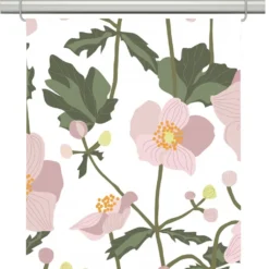Arvidssons textil Panelgardiner|Anemon rosa panelgardiner