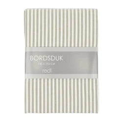 Redlunds Bordsduk|Anna Bordsduk Grön – Randig duk i bomull 140x250 cm