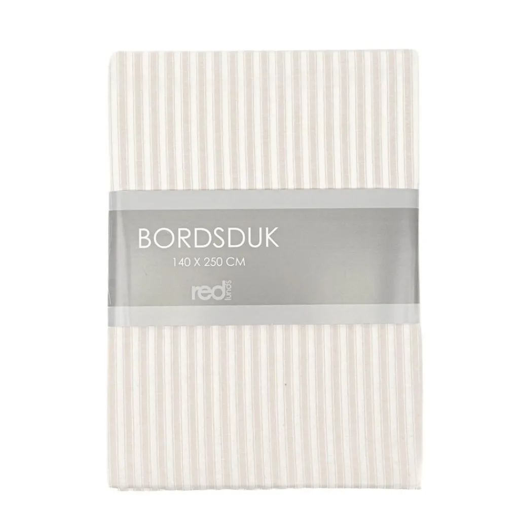 Redlunds Bordsduk|Anna Bordsduk Linne – Randig duk i bomull 140x250 cm