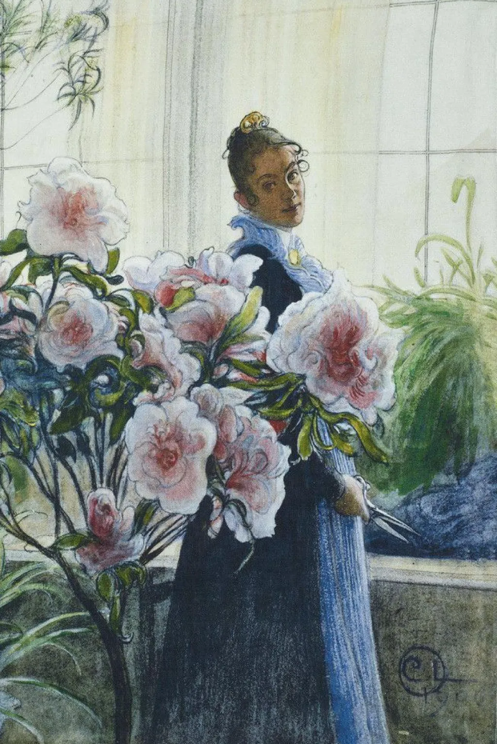 Svanefors Kökshandduk|Azalea kökshandduk - Carl Larsson