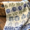 Kerstin Landström Design Babyfiltar|Barnfilt Arvet blå-grön i lammull -
