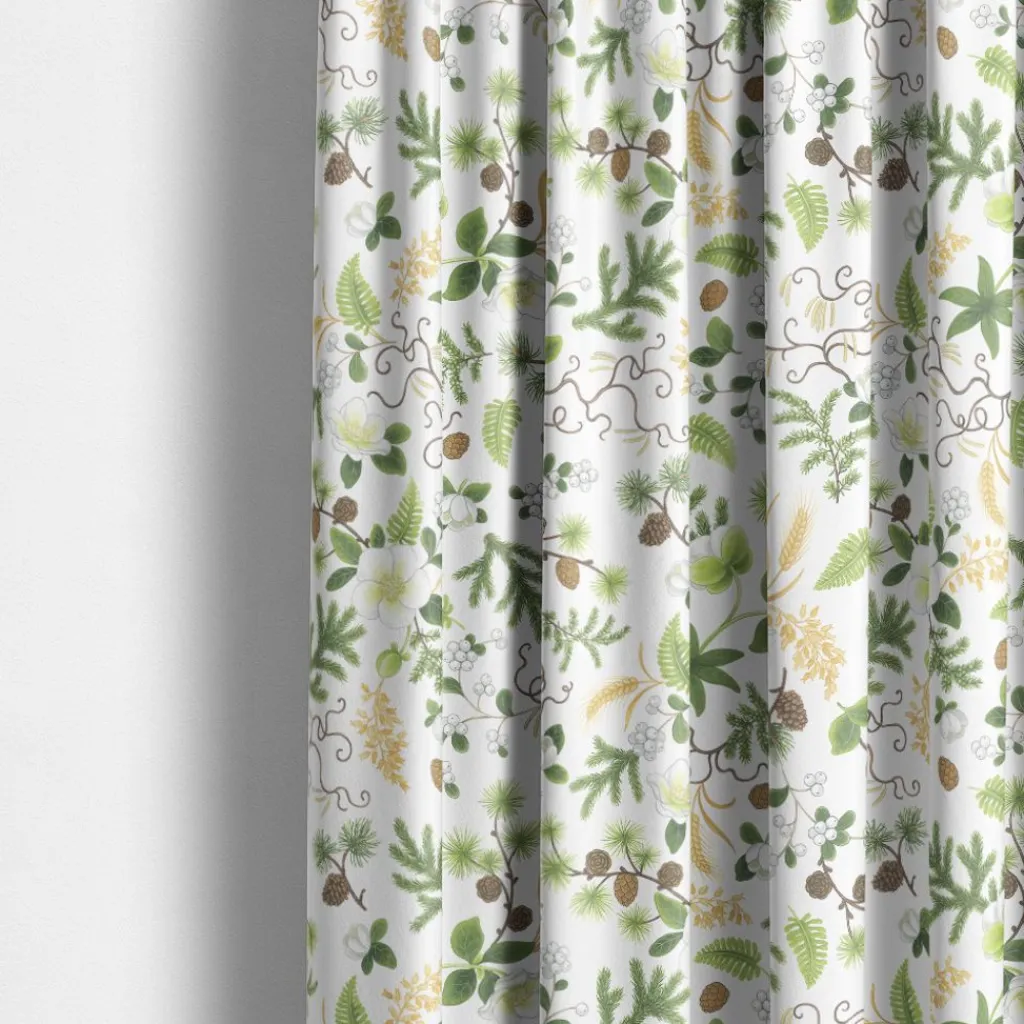 Arvidssons textil Gardintyger Mönstrade|Arvidssons Textil|Barr & Blom offwhite - blommig tyg i bomull
