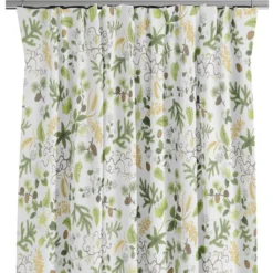 Arvidssons textil Gardiner Mönstrade|Julgardiner|Barr & Blom offwhite gardiner