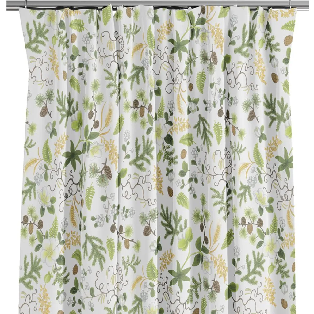 Arvidssons textil Gardiner Mönstrade|Julgardiner|Barr & Blom offwhite gardiner