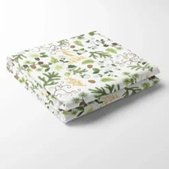 Arvidssons textil Juldukar|Bordsduk|Barr & Blom offwhite/grön - bordsduk