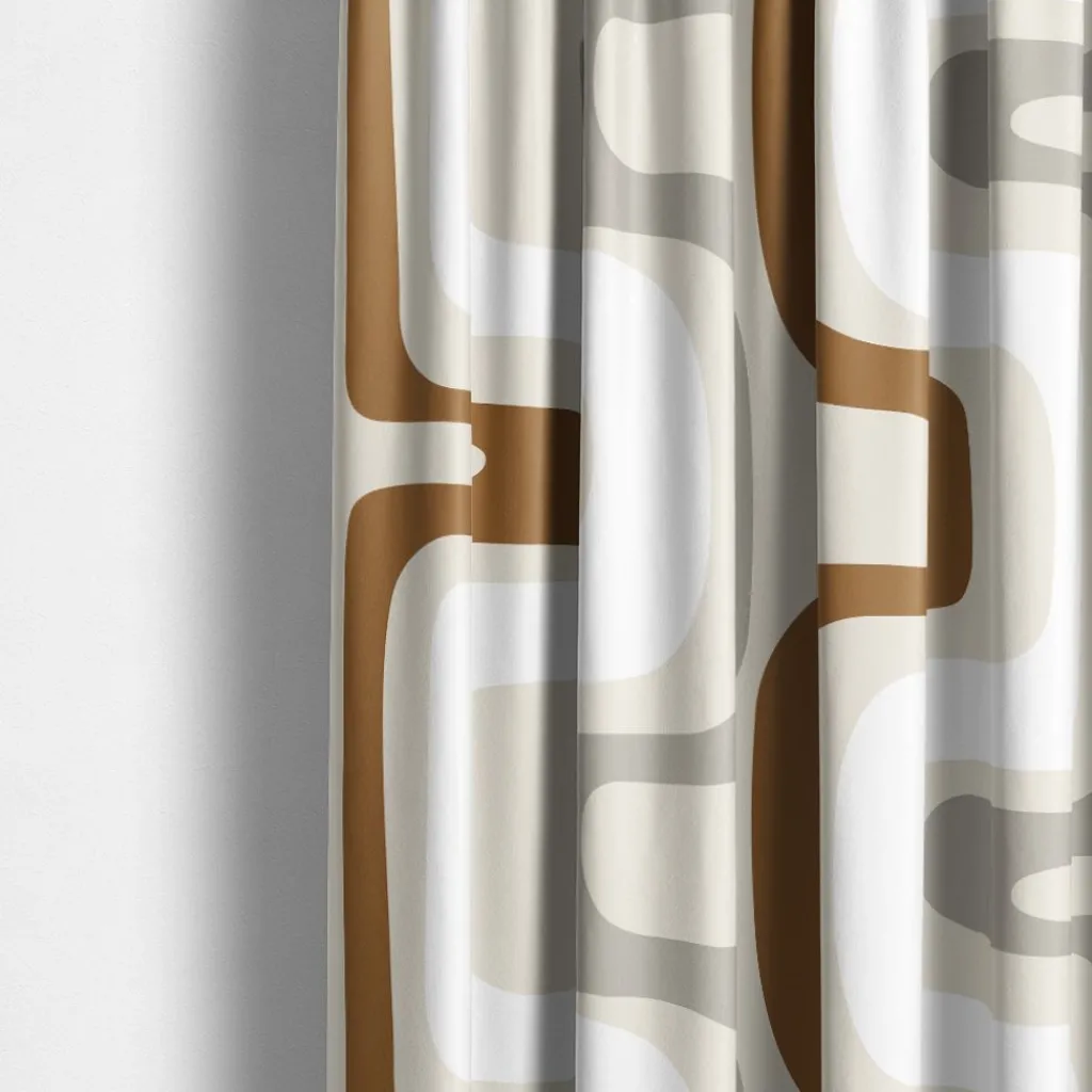 Arvidssons textil Gardintyger Mönstrade|Arvidssons Textil|Bågar beige tyg