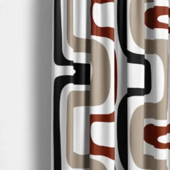 Arvidssons textil Gardintyger Mönstrade|Arvidssons Textil|Bågar röd-svart tyg