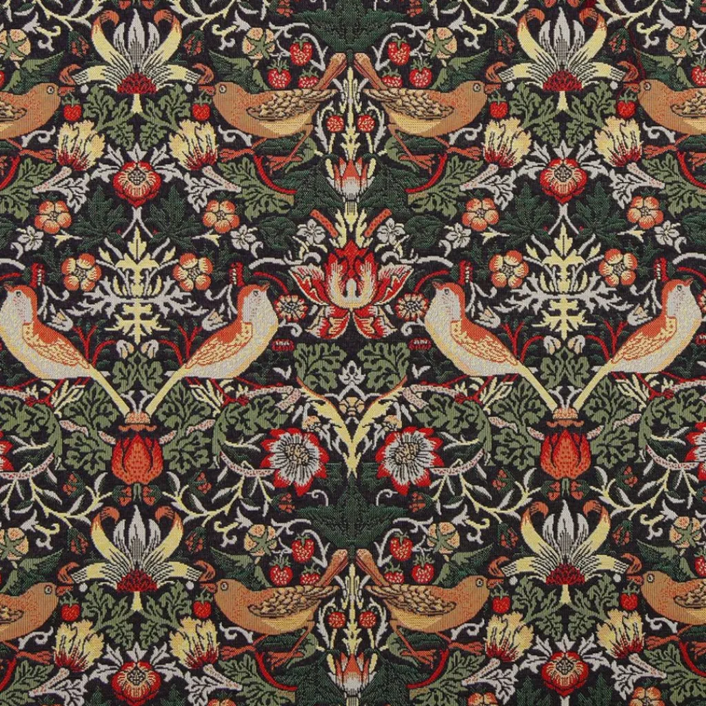 Blommiga Möbeltyger|Mönstrade Möbeltyger|Bird art craft gobeläng