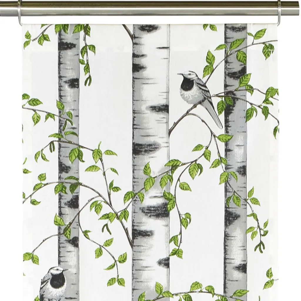 Arvidssons textil Panelgardiner|Björkdungen vit panelgardiner