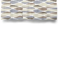 Arvidssons textil Gardinkappor Mönstrade|Blader brun-beige gardinkappa metervara