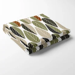 Arvidssons textil Bordsduk|Blader grön-beige bordsduk