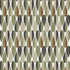 Arvidssons textil Gardintyger Mönstrade|Arvidssons Textil|Blader grön-beige tyg