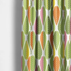 Arvidssons textil Gardintyger Mönstrade|Arvidssons Textil|Blader grön-gul tyg