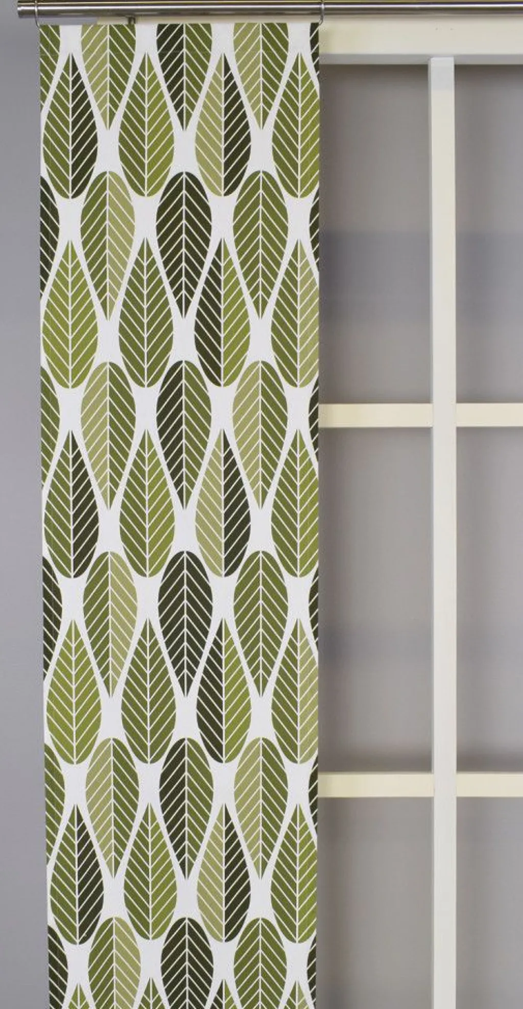 Arvidssons textil Panelgardiner|Blader grön panelgardiner