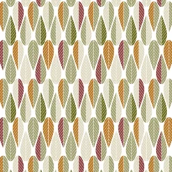 Arvidssons textil Gardintyger Mönstrade|Arvidssons Textil|Blader grön-rost tyg