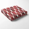 Arvidssons textil Juldukar|Bordsduk|Blader röd bordsduk