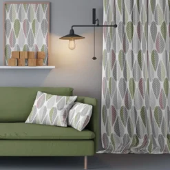 Arvidssons textil Gardintyger Mönstrade|Arvidssons Textil|Blader rosa tyg