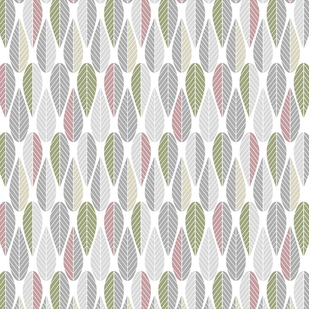 Arvidssons textil Gardintyger Mönstrade|Arvidssons Textil|Blader rosa tyg