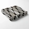 Arvidssons textil Bordsduk|Blader svart bordsduk