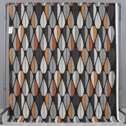 Arvidssons textil Gardintyger Mönstrade|Arvidssons Textil|Blader svart-orange tyg