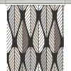 Arvidssons textil Panelgardiner|Blader svart panelgardiner