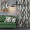 Arvidssons textil Gardintyger Mönstrade|Arvidssons Textil|Blader vinröd tyg