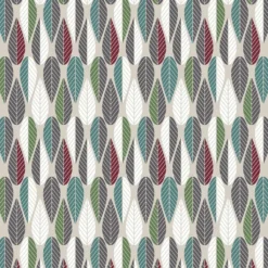 Arvidssons textil Gardintyger Mönstrade|Arvidssons Textil|Blader vinröd tyg