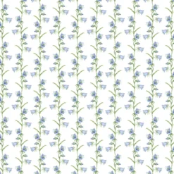 Arvidssons textil Gardintyger Mönstrade|Arvidssons Textil|Blåklocka vit tyg