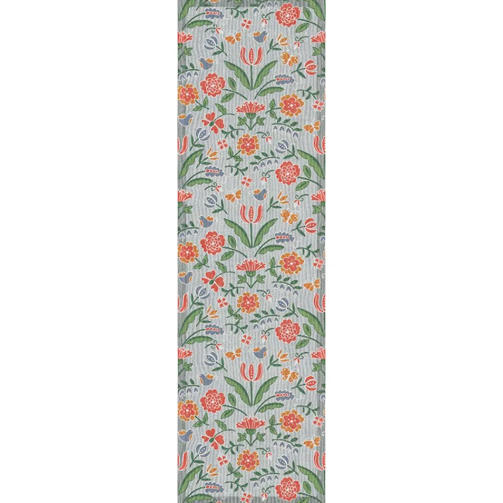 Ekelund Bordslöpare|Ekelund Löpare|Blomglänta löpare 35x120 - s Linneväveri