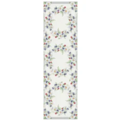 Ekelund Bordslöpare|Ekelund Löpare|Blomkrans löpare 35X120 - s Linneväveri