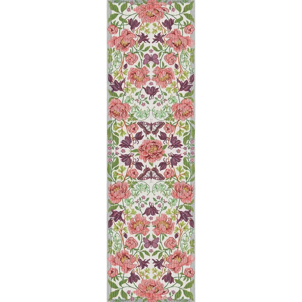 Ekelund Bordslöpare|Ekelund Löpare|Blomsterfest löpare 35x120 - s Linneväveri