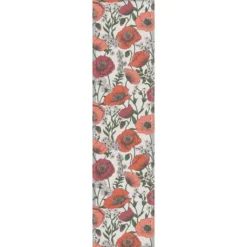 Ekelund Bordslöpare|Ekelund Löpare|Blomsterfält löpare 35x140 - Ekologisk bomull med blommönster