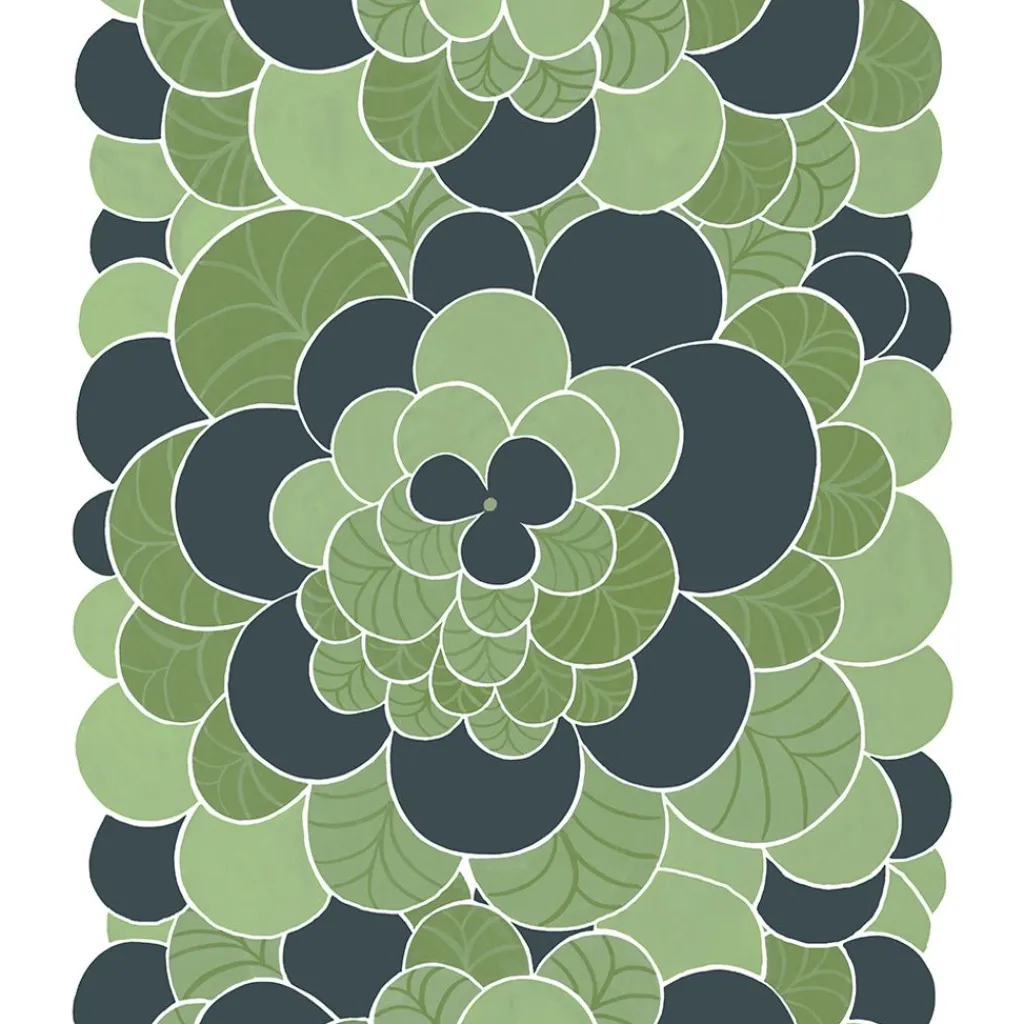 Arvidssons textil Gardintyger Mönstrade|Arvidssons Textil|Blomster grön tyg