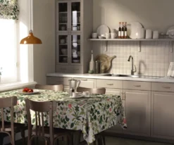 Arvidssons textil Bordsduk|Blomsterlund grön - bordsduk