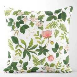Arvidssons textil Mönstrade Kuddfodral|Blomsterlund grön - kuddfodral