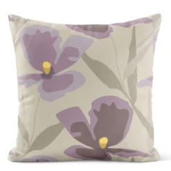 Arvidssons textil Mönstrade Kuddfodral|Blomsterskrud culla lila kuddfodral
