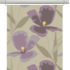 Arvidssons textil Panelgardiner|Blomsterskrud culla lila panelgardiner