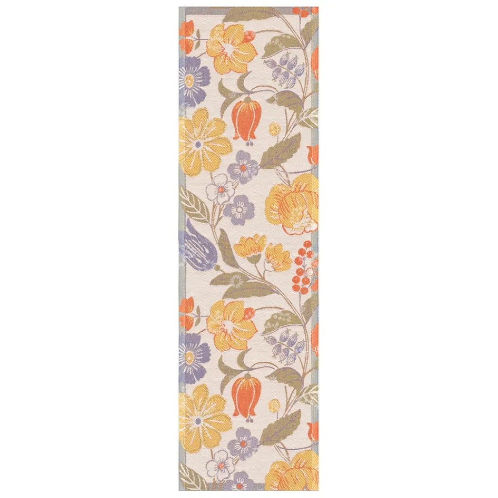 Ekelund Bordslöpare|Ekelund Löpare|Blomsterslinga löpare 35X120 - s Linneväveri