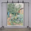 Svanefors Tygtavla|Blomsterträdgård 95x130 Tygtavla - Carl Larsson