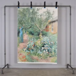 Svanefors Tygtavla|Blomsterträdgård 95x130 Tygtavla - Carl Larsson
