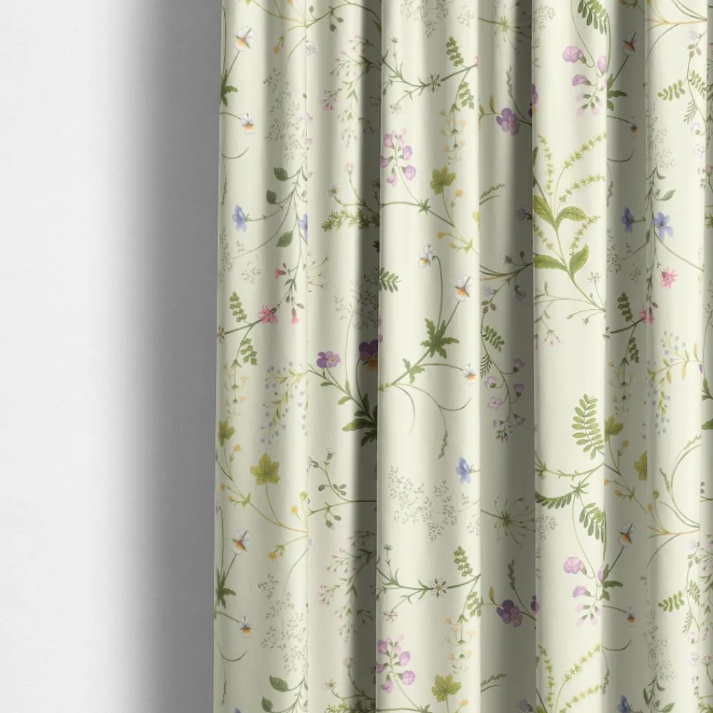 Arvidssons textil Gardintyger Mönstrade|Arvidssons Textil|Blomsteryra gul blommigt tyg