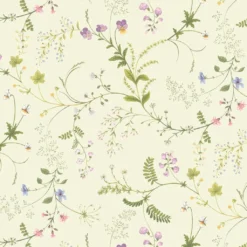 Arvidssons textil Gardintyger Mönstrade|Arvidssons Textil|Blomsteryra gul blommigt tyg