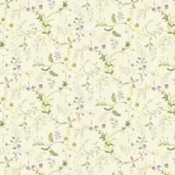 Arvidssons textil Gardintyger Mönstrade|Arvidssons Textil|Blomsteryra gul blommigt tyg