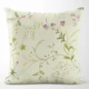 Arvidssons textil Mönstrade Kuddfodral|Blomsteryra gul kuddfodral
