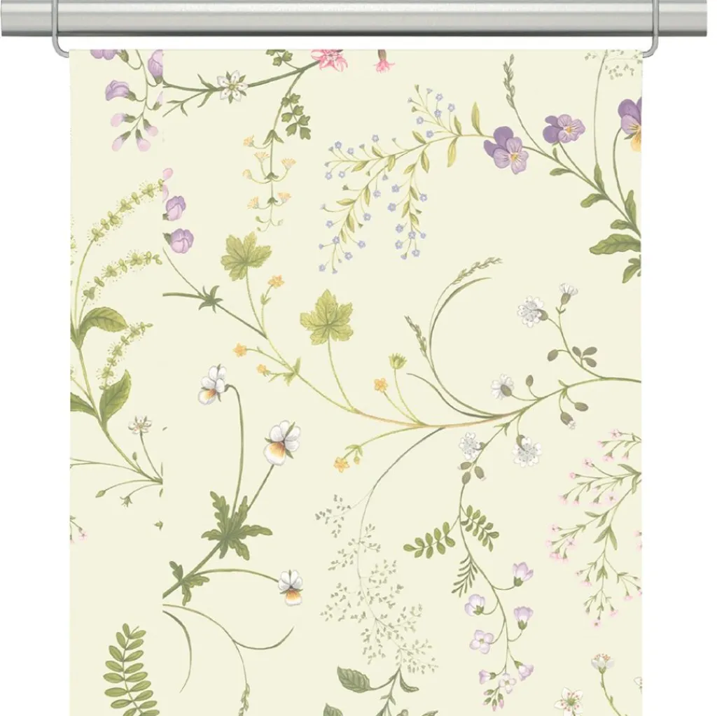 Arvidssons textil Panelgardiner|Blomsteryra gul panelgardiner