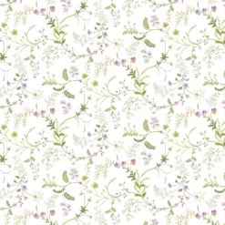 Arvidssons textil Bordsduk|Blomsteryra vit bordsduk